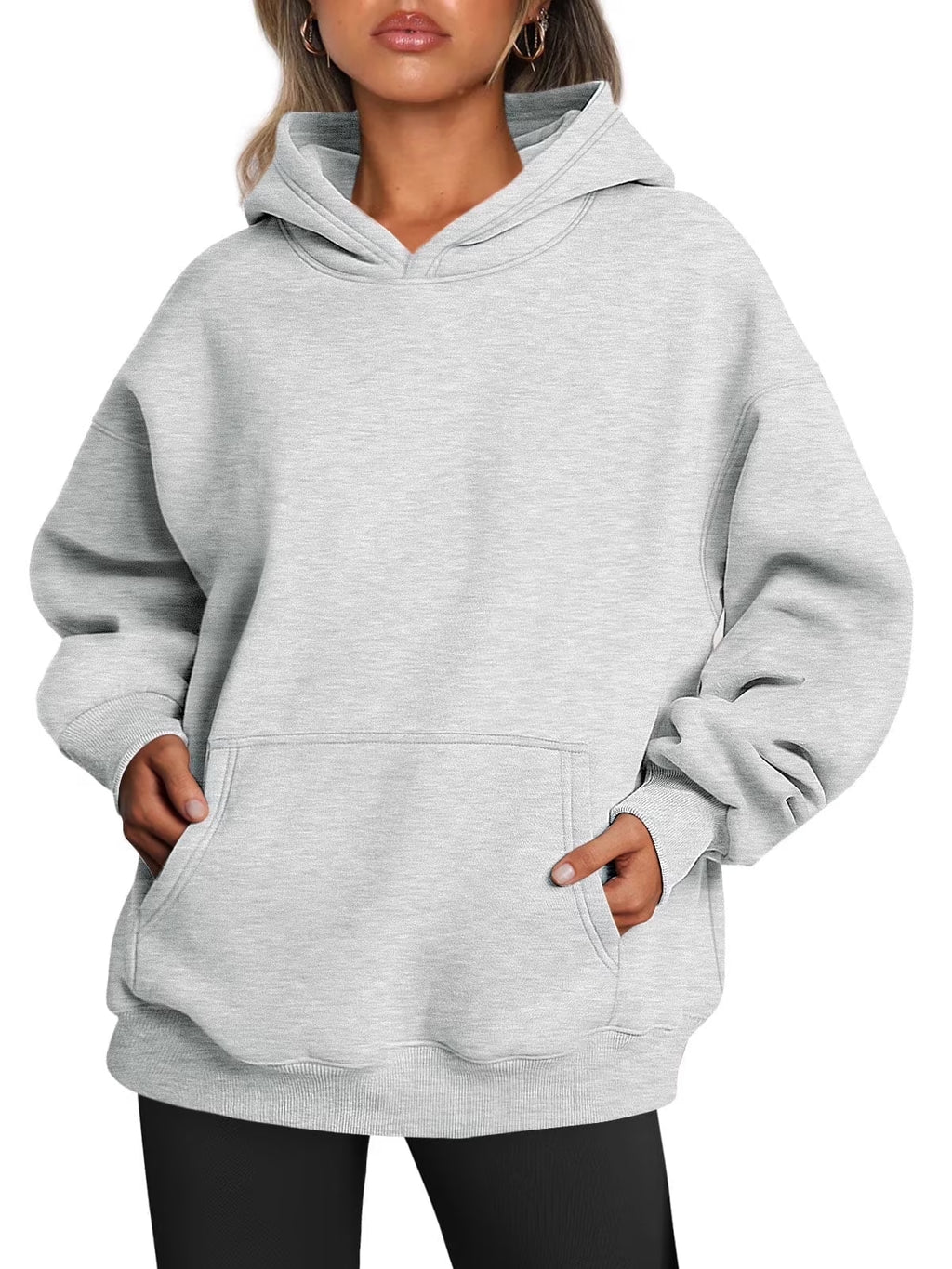 Cozy Oversized Hoodie for Women - Fall Fashion Pullover Sweatshirt with Pocket