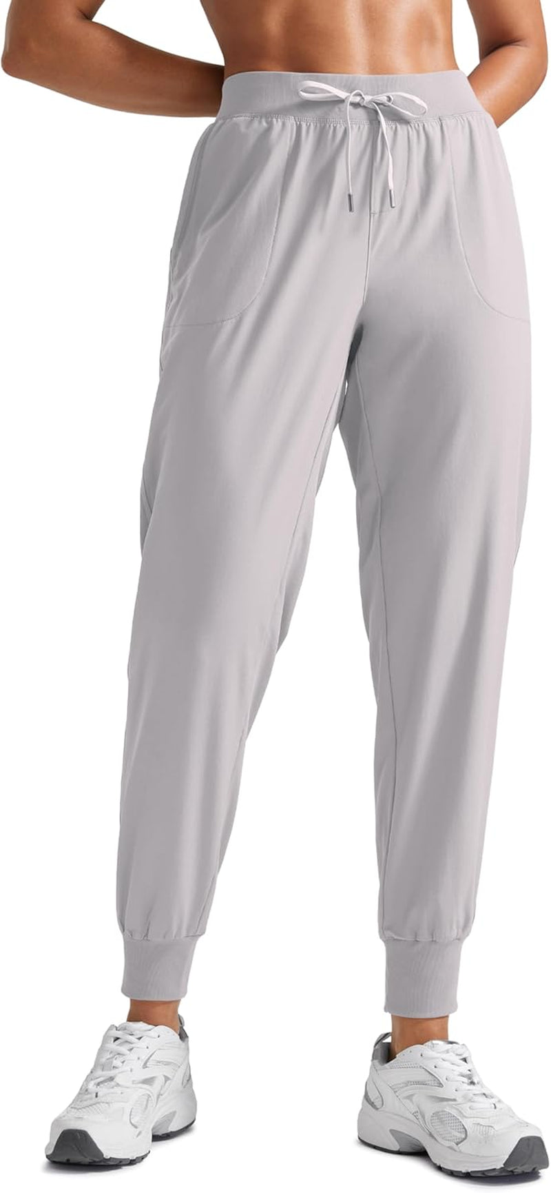 Women'S Lightweight Workout Joggers 27.5" - Travel Casual Outdoor Running Athletic Track Hiking Pants with Pockets