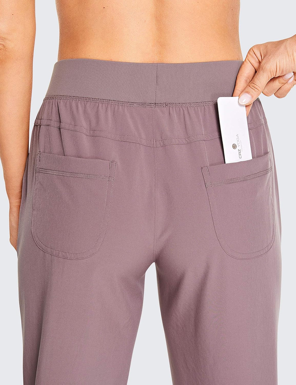 Women'S Lightweight Workout Joggers 27.5" - Travel Casual Outdoor Running Athletic Track Hiking Pants with Pockets