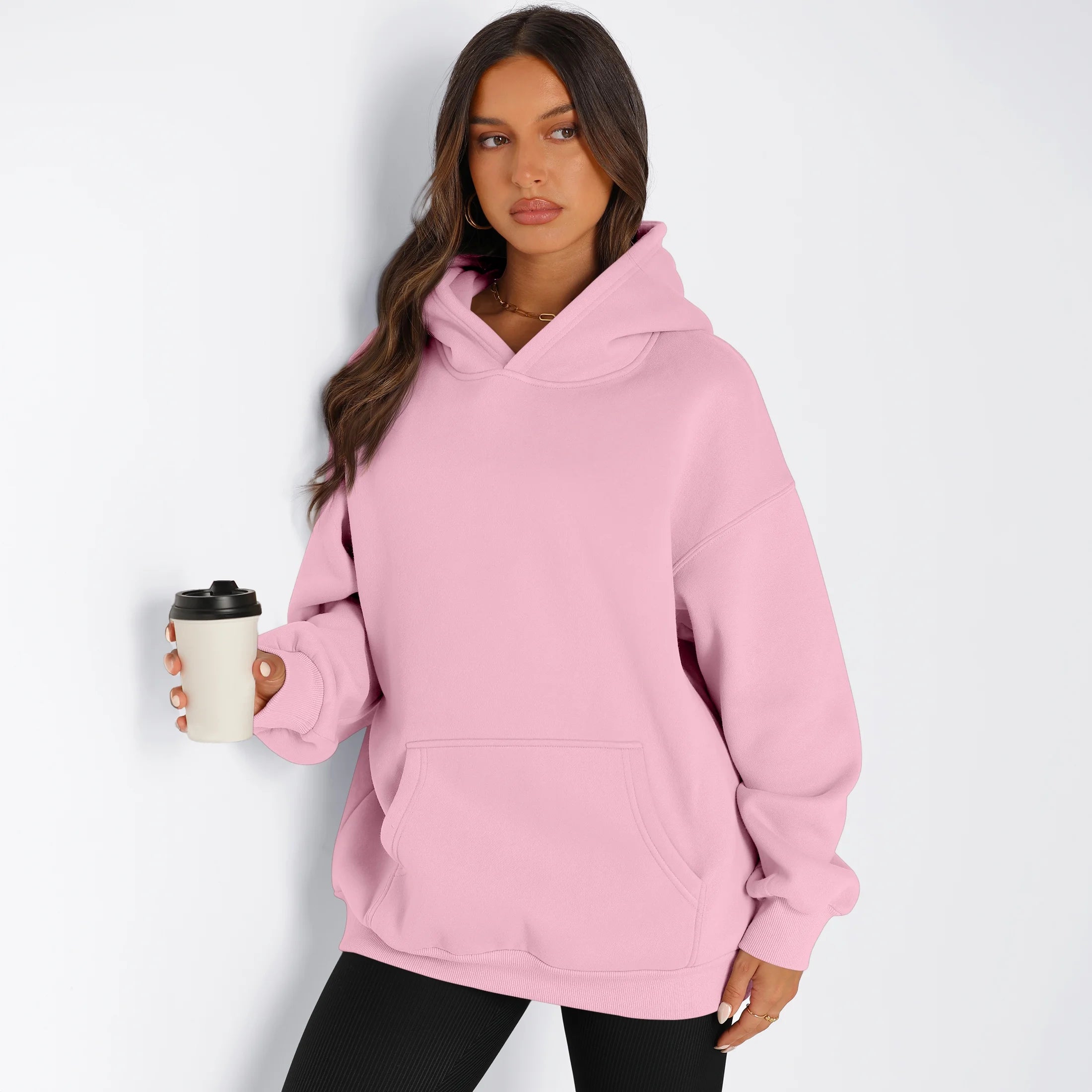 Chic Oversized Hoodies for Women - Cozy Fall Fashion Sweatshirts with Pocket