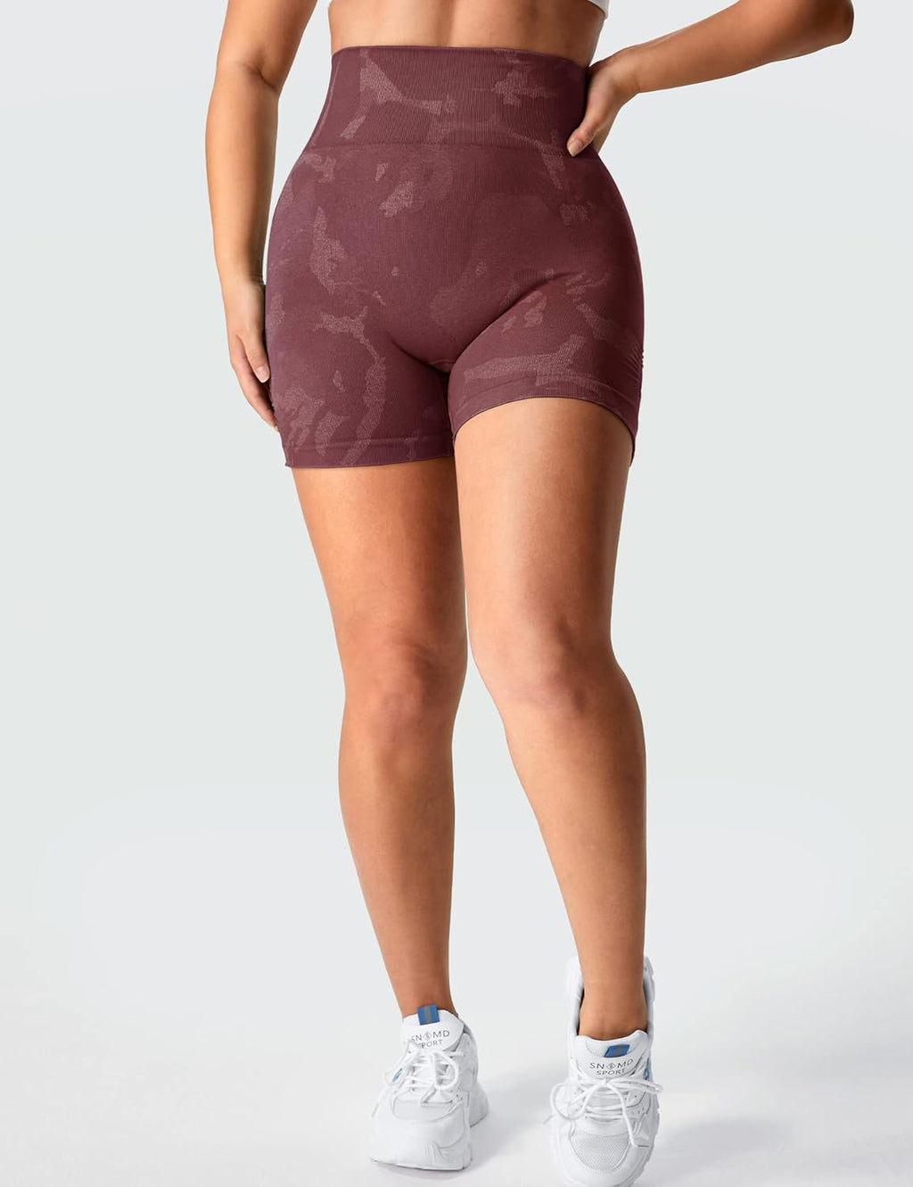 Women Seamless Camo Shorts High Waisted Gym Yoga Workout