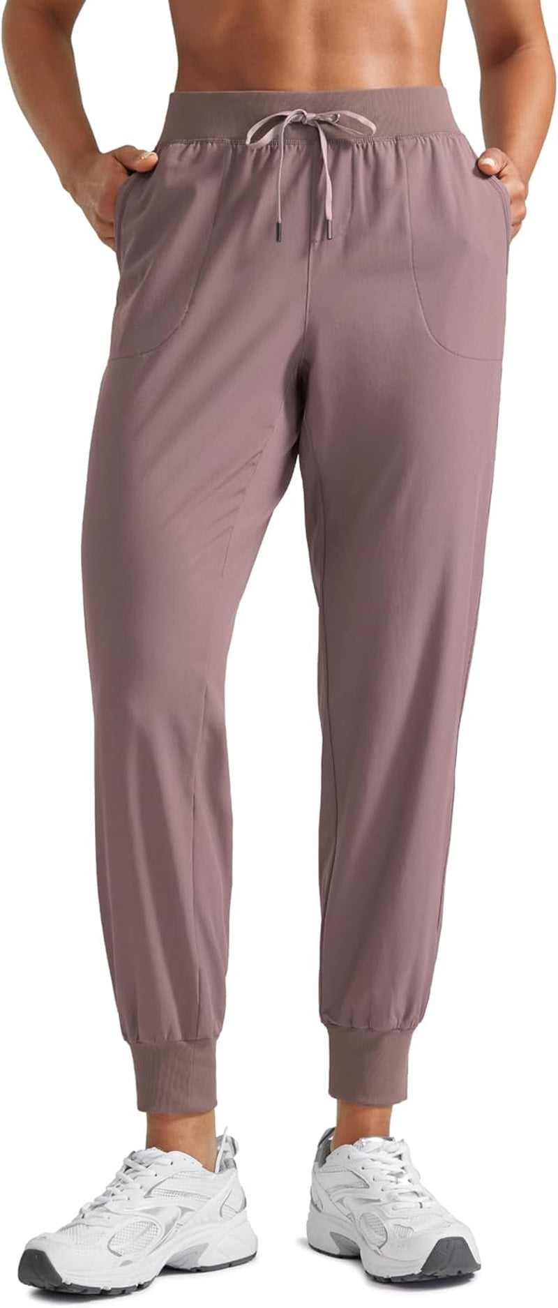 Women'S Lightweight Workout Joggers 27.5" - Travel Casual Outdoor Running Athletic Track Hiking Pants with Pockets