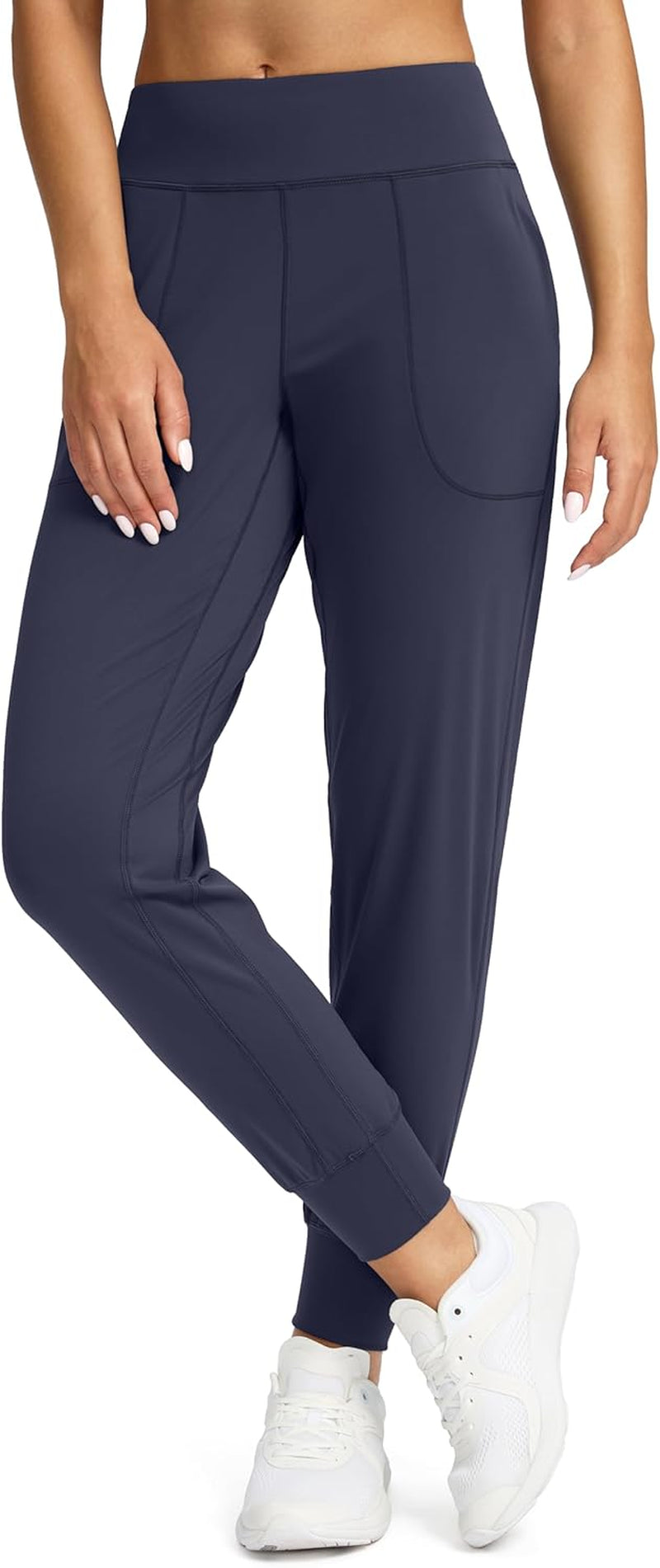 Women'S Joggers with Zipper Pockets Petite/Regular/Tall High Waisted Athletic Workout Yoga Pants Joggers for Women