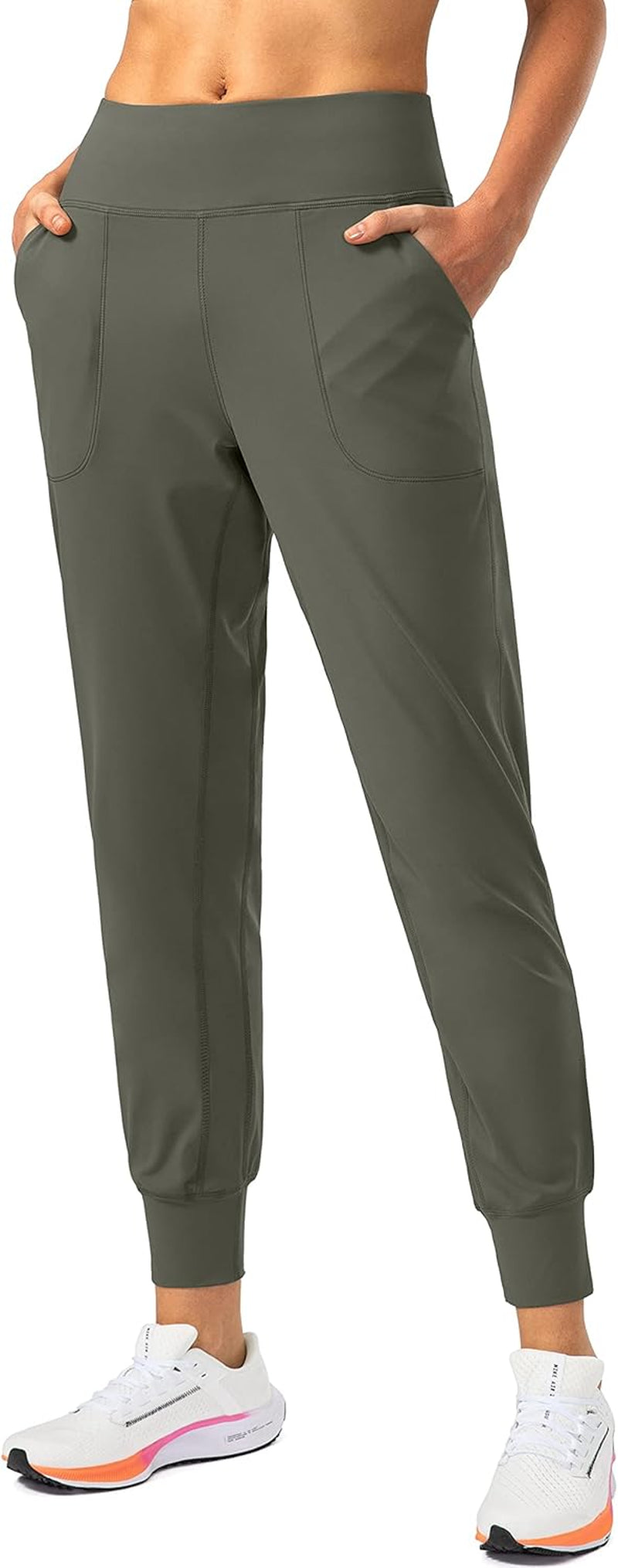 Elevate Your Workout with Soothfeel Women's High Waisted Joggers Featuring Zipper Pockets - Perfect for Yoga, Gym, and Everyday Comfort