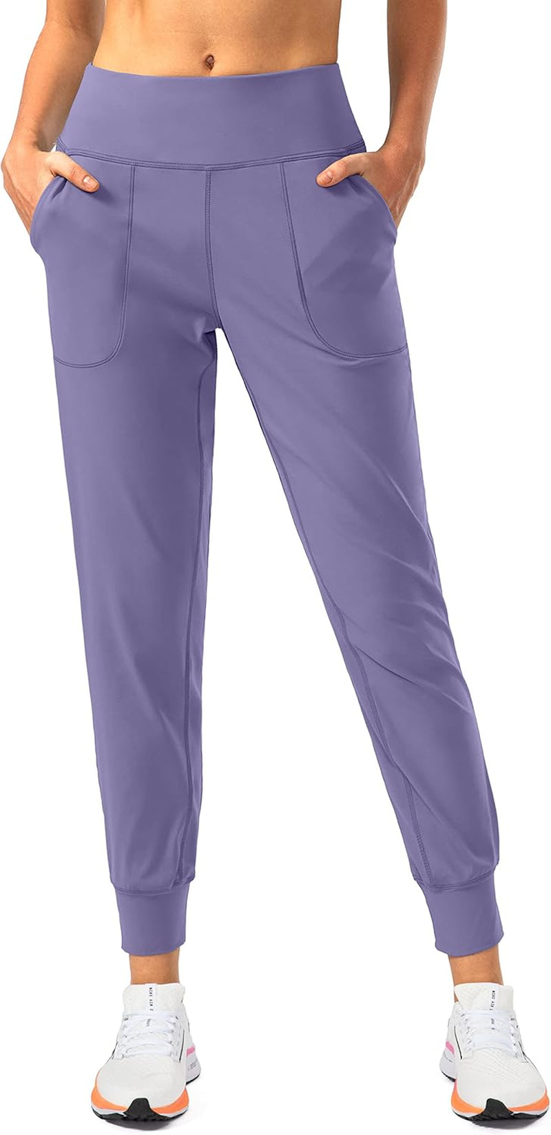 Elevate Your Workout with Soothfeel Women's High-Waisted Joggers - Stylish Athletic Pants with Zipper Pockets for Ultimate Comfort and Performance
