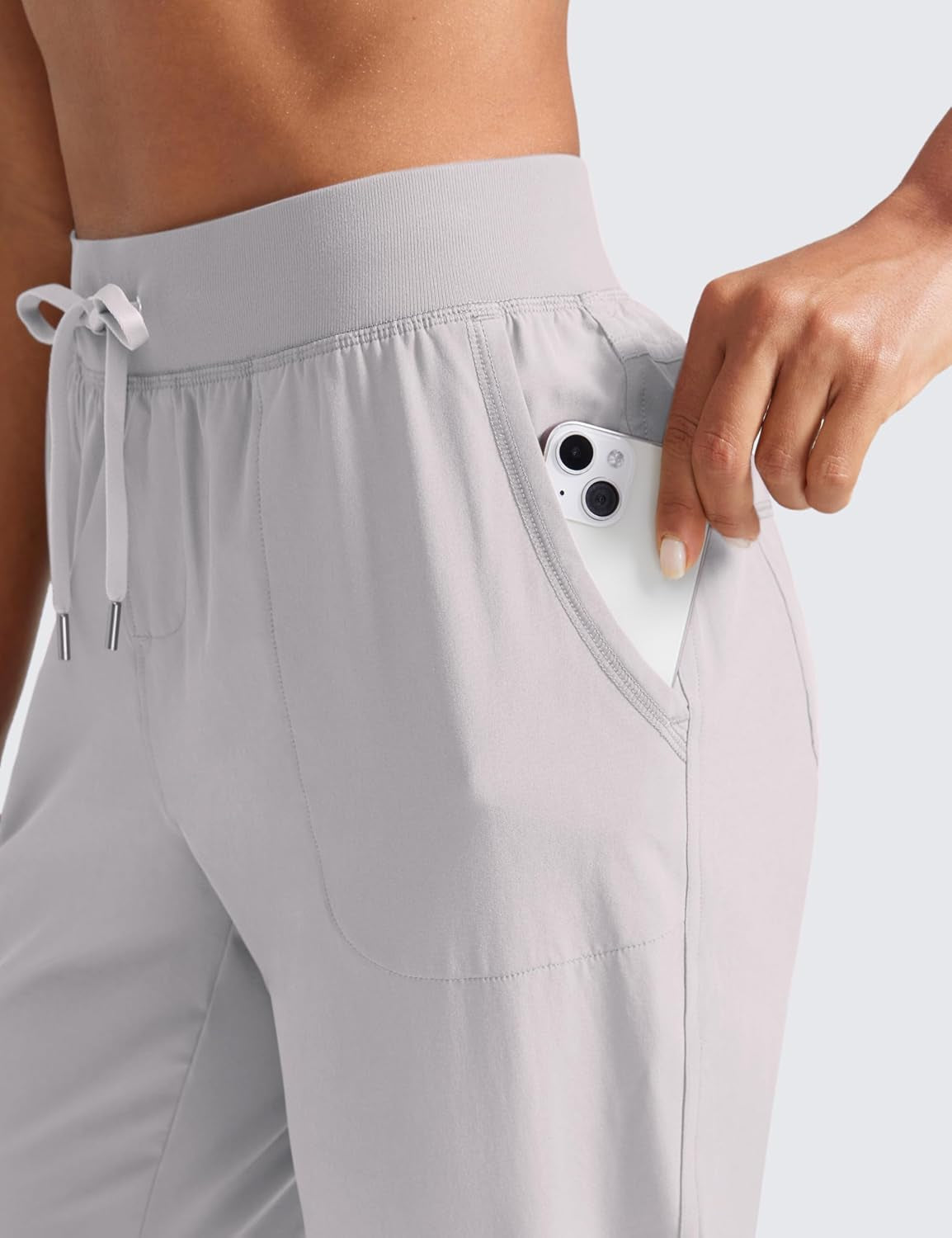 Women'S Lightweight Workout Joggers 27.5" - Travel Casual Outdoor Running Athletic Track Hiking Pants with Pockets