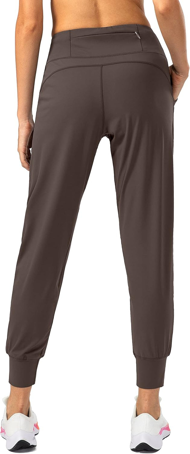 Women'S Joggers with Zipper Pockets Petite/Regular/Tall High Waisted Athletic Workout Yoga Pants Joggers for Women